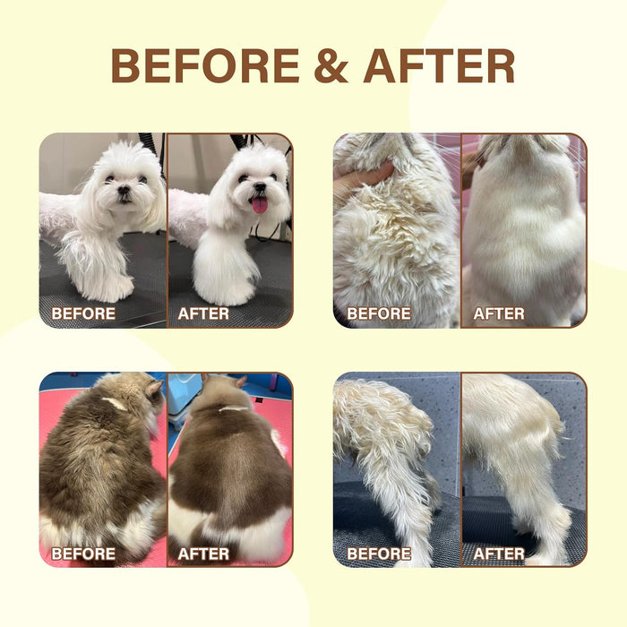Pet Fur Care Oil - Detangles, Reduces Shedding - Adds Shine with Collagen & Natural Oils - Leave-in Conditioner for Dogs