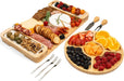Charcuterie Boards Set, Bamboo Cheese Tray with Serving Accessories