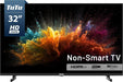 32 Inch HD TV, 2K LED Small Flat Screen Non-Smart Television, Works with Apple TV, Fire Stick, Roku, Google, TiVo, Xumo, and Streaming Devices