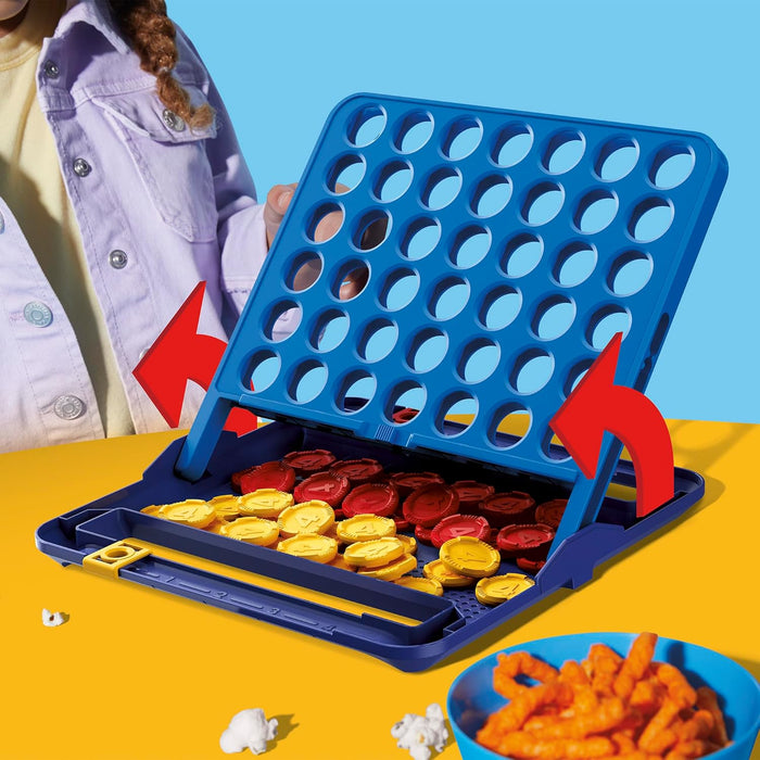 Official Hasbro Games Connect 4 Game (2025 Edition) | All-in-1 Storage, Carrying Case, Score Tracker | Ages 6+ | 2 Playe