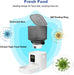 Automatic Cat Feeder, 4L Cat Food Dispenser with 10s Voice Recorder, Pet Feeder up to 8 Meals per Day, Timed Dog Feeder 