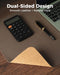Dual-Sided Desk Mat - Leather & Cork Desk Protector, Large Mouse Pad & Writing Pad for Office/Home, Coffee (25.6"x13.7")
