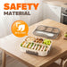 Bento Box Adult, Lunch Box, 4-Compartment Lunch Containers, Drop-Proof, Dishwasher Safe & Made with BPA-Free Materials(K