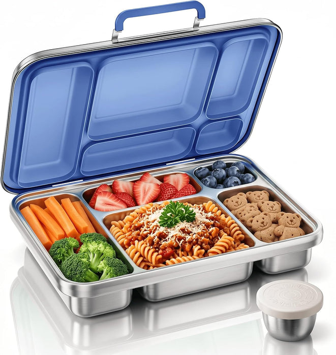 Stainless Steel Lunch Box, Dark Blue, 1100 ml/37 oz