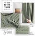 Bathroom Accessories Set - Bathroom Set, Bathroom Accessory Set, Shower Curtain Set, Toilet Brush, Trash Can & Soap Dispenser - Sage Green - 20PC