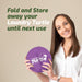 Collapsible Laundry Basket for Washer & Dryer (Lavender, Large)