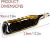 Melted Wine Bottle Serving Board; Decorative Rectangle Serving Tray for Home Decor; Small Cheese Platter Serving Board; 