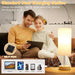 Bedside Table Lamp for Bedroom - 3-Way Dimmable Touch Lamp, USB A+C