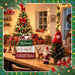 4 Pcs Christmas Table Decorations Wooden Stacked Block Santa