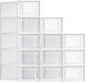Shoe Boxes, Clear Plastic Sneaker Box, Pack of 12