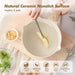 Ceramic Nonstick Sauce Pan with Lid, 1.5 Quart Small Saucepan, White Cooking Pot with Stay Cool Handle, Non toxic Kitchen Sauce Pot, Non stick Sauciers, Induction Pot, PFOA PTFE PFAS Free