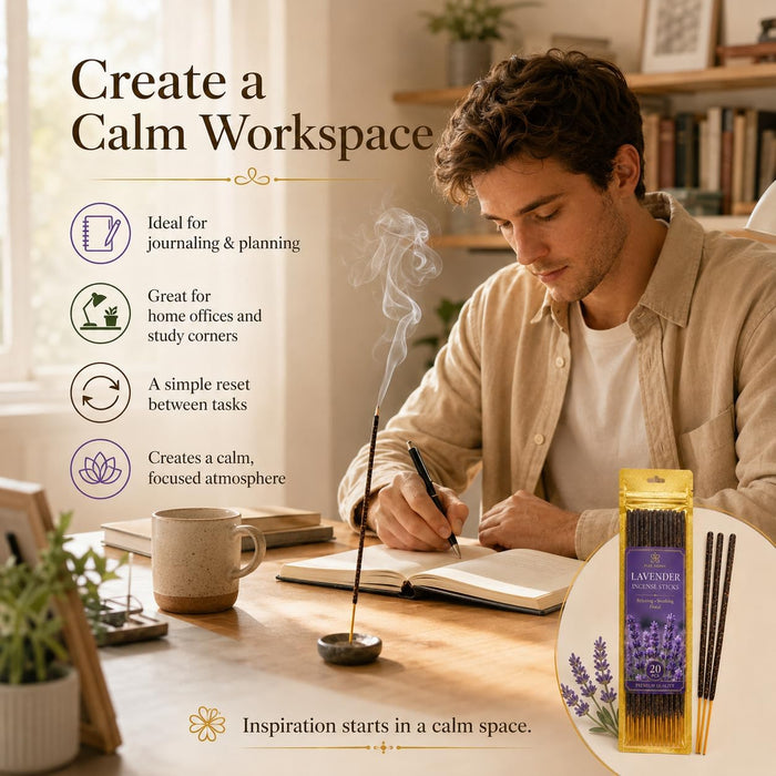 Natural Incense Sticks - 80 White Sage Sandalwood Lavender Vanilla