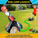 Toy Rocket Launcher for Kids - Outdoor Toys for Kids Ages 4-8, 8 Rockets