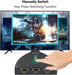 HDMI Switch 3 in 1 Out, 4K HDMI Switcher with Pigtail HDMI Cable