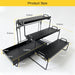 4-Tier Carbon Steel Spice Rack for Countertop,4 Tier Spice Shelf