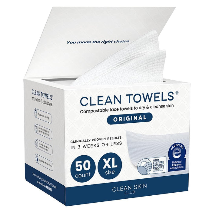 Disposable Face Towels, Ultra Soft, 50 Count