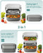 Bento Box Adult Lunch Box, 65 Oz Capacity Lunch Containers(Adjustable 2/3 Tier), BPA-Free, Leak-Proof and Stackable Bent