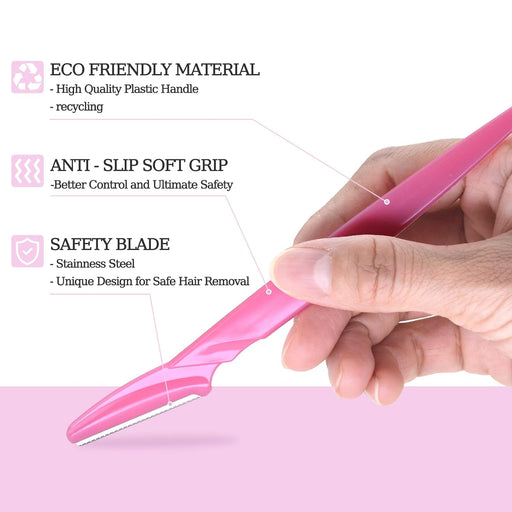 Facial Eyebrow Razor, Precision Hair Removal Tool (Multicolor)
