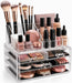 Makeup Organizer Countertop, Cosmetic Display Case, Acrylic Makeup Storage for Vanity, Clear Make-up Organizer for Vanit
