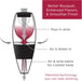 Wine Aerator Pourer and Decanter for Red Wines Patented Design Perfectly Aerates Wines By The Glass or Bottle With Disti