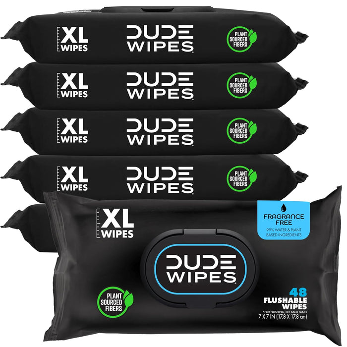Unscented Adult Flushable Wet Wipes, Sensitive Skin, 288 Count