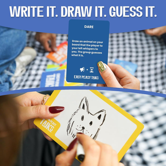 Easy Peasy Talks - Card Games for Adults and Family Game Night 5-in-1