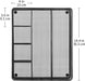 Metal Mesh Desk Organizer with 6 Compartments, Anti-Slip Pen Holder Storage Tray for Office Supplies and Home, Black