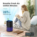 Air Purifiers for Bedroom with Sleep Mode Speed Control-MK01A(Black)