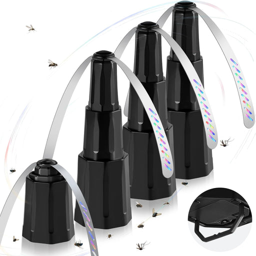 Fly Fans for Tables, Bug Fans with Holographic Blades 4 Pack