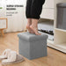 Folding Storage Ottoman Cube Space-Saving Storage Toy Box Foot Rest Stool Seat 11.8"