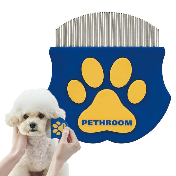 Professional Eye Comb for Pets, Stainless Steel Tear Stain Remover