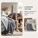 GentleSoft Sherpa Fleece Throw Blanket for Couch, Non-Heated, Thick & Warm Cozy Comfort Blanket for Winter Fall, Soft Fuzzy Plush Throw Gifts for Women and Men, Grey, 50x60 Inches