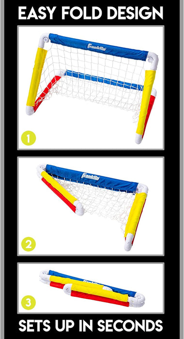Franklin Sports Kids Soccer Goal with Ball & Pump - 24 X 16