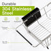 Dish Drying Rack in Sink, Dish Drainer with Cup and Utensil Holder