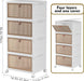 4 Tier Plastic Storage Bins with Lid 32QT, Stackable Storage Bins