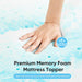 2 Inch Twin Cooling Gel Infused Memory Foam Mattress Topper, Bed Pad