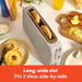 Fits-Anywhere™ 2-Slice Slim Toaster, Long Slot & Extra Wide, Oatmilk