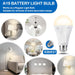 2 Pack Rechargeable Light Bulbs, A19 E26 9W 3000K Warm