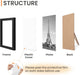 Picture Frames Set of 10, Including 8x10, 5x7, 4x6 Black Frame