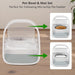 Stainless Steel Bowl for Automatic Microchip Cat Pet Feeder, Sealing Ring Design for Keeping Food Fresh and Reducing Odo