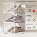 15 Pack X-Large Shoe Storage Boxes, Shoe Organizer Clear Stackable
