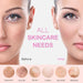 Facial Cleansing Brush, Rechargeable Silicone Face Scrubber with Heat Massage End, Vibrating Exfoliator Scrubber for Dee
