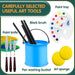 Acrylic Paint Set, 64PCS Painting Supplies with Wood Easel