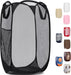 Collapsible Mesh Pop-Up Hamper with Side Pocket