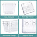 25 PCS Clear Plastic Drawer Organizer, Makeup Organizers and Storage Bins