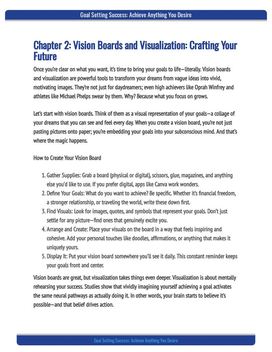 Goal Setting Success page 6