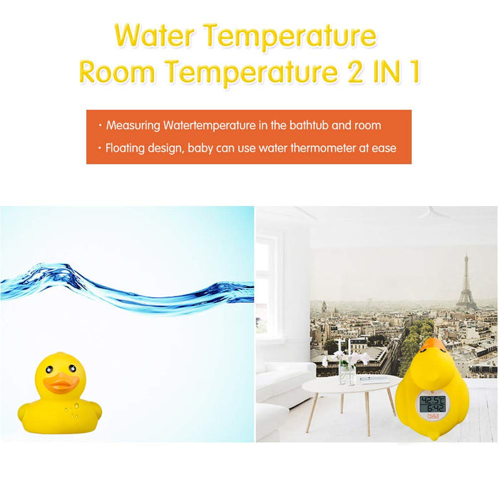 Baby Bath Thermometer, Safety Water Temperature Monitor, Classic Duck
