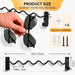2 Pack Sunglass Holder for Wall, Metal Wall Mounted Sunglasses Organizer