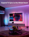 TV LED Backlight with Camera, RGBIC Lights Sync with 55-65 Inch TVs
