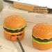 Original Practical Reading Burger Night Light LED Charging Bedside Sleep Light Learning Pencil Sharpener Can Be Stored Desk Lamp